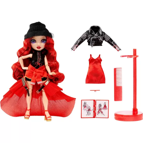 Rainbow High Fantastic Fashion Ruby Anderson - Red 11” Fashion Doll and Playset with 2 Complete Doll Outfits, and Fashion Play Accessories, Great Gift for Kids 4-12 Years Old
