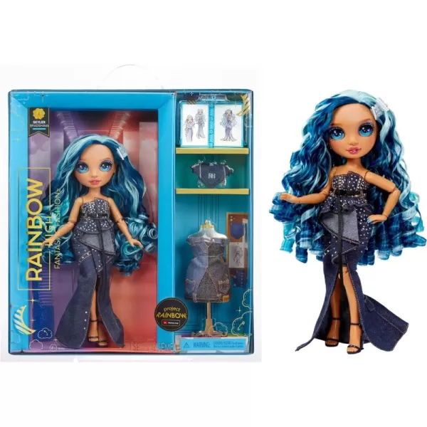 Rainbow High Fantastic Fashion Skyler Bradshaw - Blue 11” Fashion Doll and Playset with 2 Complete Doll Outfits, and Fashion Play Accessories, Great Gift for Kids 4-12 Years Old