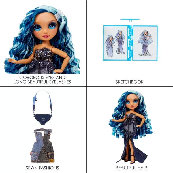 Rainbow High Fantastic Fashion Skyler Bradshaw - Blue 11” Fashion Doll and Playset with 2 Complete Doll Outfits, and Fashion Play Accessories, Great Gift for Kids 4-12 Years Old