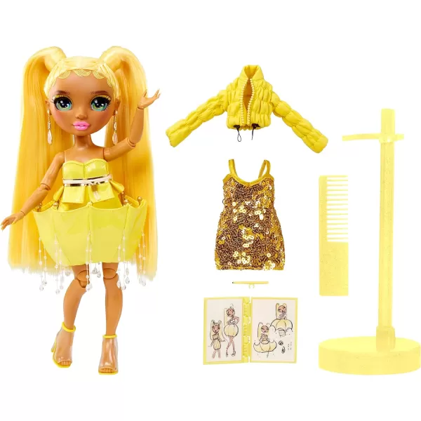 Rainbow High Fantastic Fashion Sunny Madison – Yellow 11” Fashion Doll and Playset with 2 Complete Doll Outfits, and Fashion Play Accessories, Great Gift for Kids 4-12 Years Old