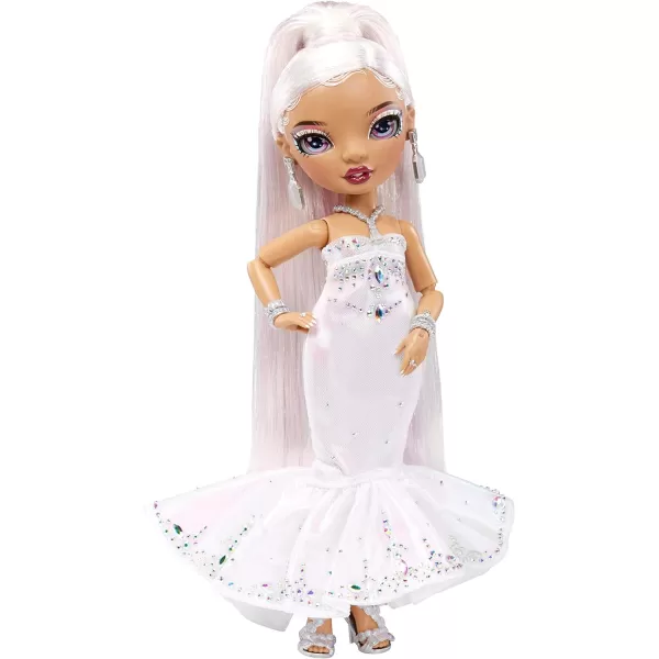 Rainbow High Holiday Edition Collector Doll 11"- 2022 Roxie Grand Posable Fashion Doll with Multicolor Hair, in Diamond &amp; Iridescent Designer Gown Including Premium Doll Accessories. Great Gift
