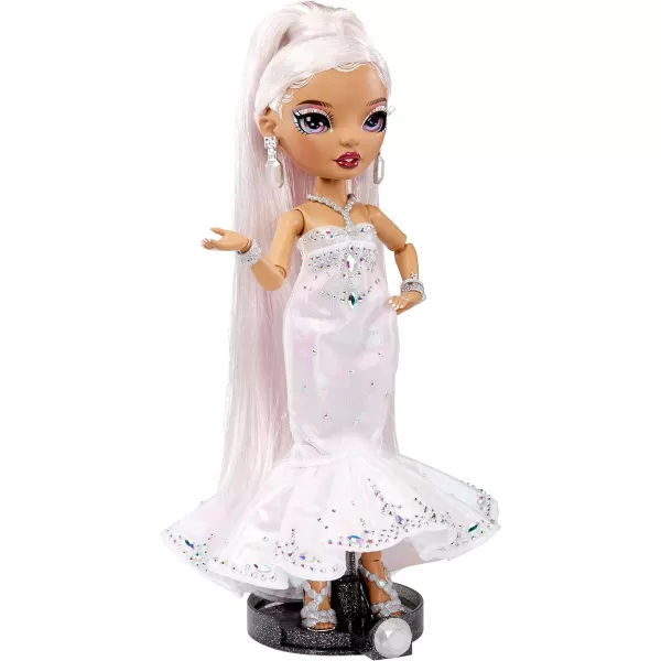 Rainbow High Holiday Edition Collector Doll 11"- 2022 Roxie Grand Posable Fashion Doll with Multicolor Hair, in Diamond &amp; Iridescent Designer Gown Including Premium Doll Accessories. Great Gift