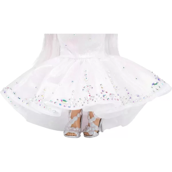 Rainbow High Holiday Edition Collector Doll 11"- 2022 Roxie Grand Posable Fashion Doll with Multicolor Hair, in Diamond &amp; Iridescent Designer Gown Including Premium Doll Accessories. Great Gift