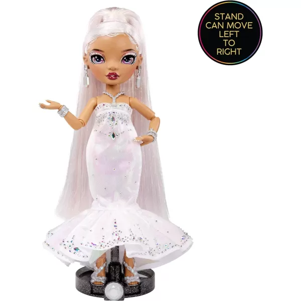 Rainbow High Holiday Edition Collector Doll 11"- 2022 Roxie Grand Posable Fashion Doll with Multicolor Hair, in Diamond &amp; Iridescent Designer Gown Including Premium Doll Accessories. Great Gift