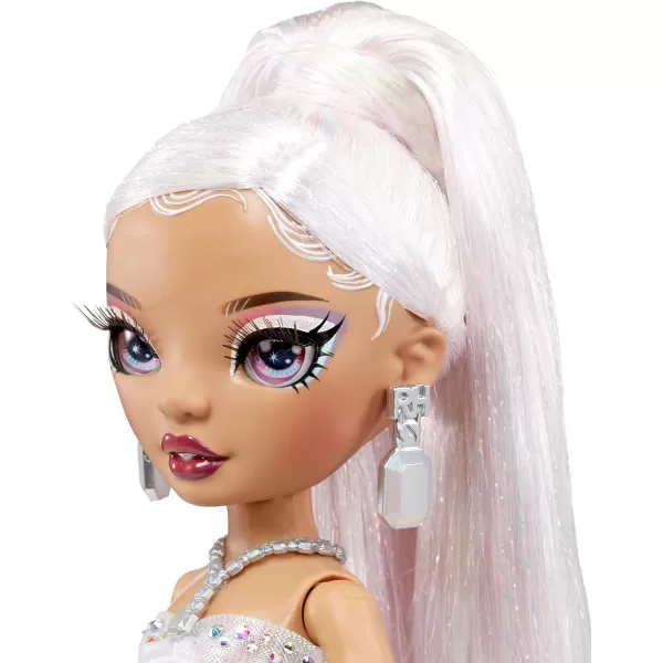 Rainbow High Holiday Edition Collector Doll 11"- 2022 Roxie Grand Posable Fashion Doll with Multicolor Hair, in Diamond &amp; Iridescent Designer Gown Including Premium Doll Accessories. Great Gift