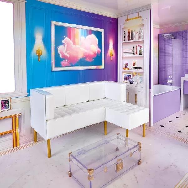 Rainbow High House – 3-Story Wood Doll House , Fully Furnished Fashion Dollhouse, Working Hot Tub, Shower, Elevator, 50+ Accessories, Gift Toy for Kids Ages 6 7 8+ to 12 Years, Fully Furnished Fashion Dollhouse, Working Hot Tub, Shower, Elevator, 50+ Accessories, Gift Toy for Kids Ages 6 7 8+ to 12 Years)