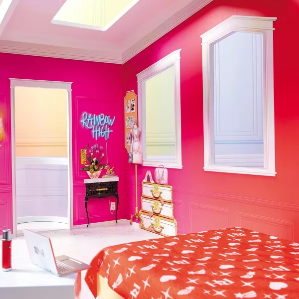 Rainbow High House – 3-Story Wood Doll House , Fully Furnished Fashion Dollhouse, Working Hot Tub, Shower, Elevator, 50+ Accessories, Gift Toy for Kids Ages 6 7 8+ to 12 Years, Fully Furnished Fashion Dollhouse, Working Hot Tub, Shower, Elevator, 50+ Accessories, Gift Toy for Kids Ages 6 7 8+ to 12 Years)