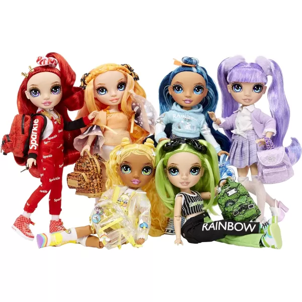 Rainbow High Jr High Poppy Rowan- 9-inch Orange Fashion Doll with Doll Accessories- Open and Closes Backpack, Great Gift for Kids 6-12 Years Old and Collectors