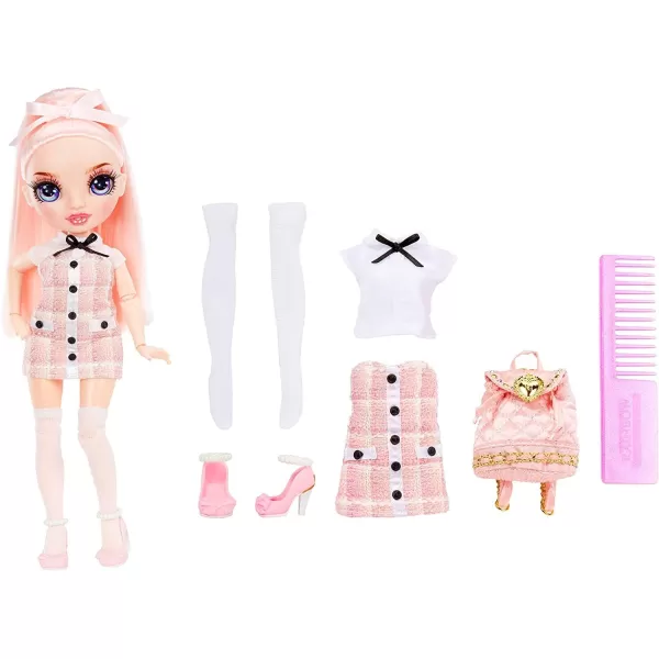 Rainbow High Jr High Series 2 Bella Parker- 9" Pink Posable Fashion Doll with Designer Accessories and Open/Close Backpack. Great Toy Gift for Kids Ages 6-12 Years Old &amp; Collectors