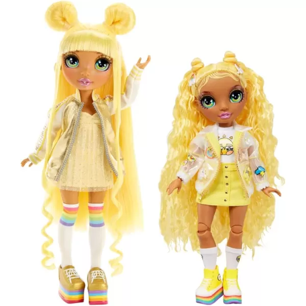 Rainbow High Jr High Sunny Madison - 9-inch Yellow Fashion Doll with Doll Accessories- Open and Closes Backpack, Great Gift for Kids 6-12 Years Old and Collectors