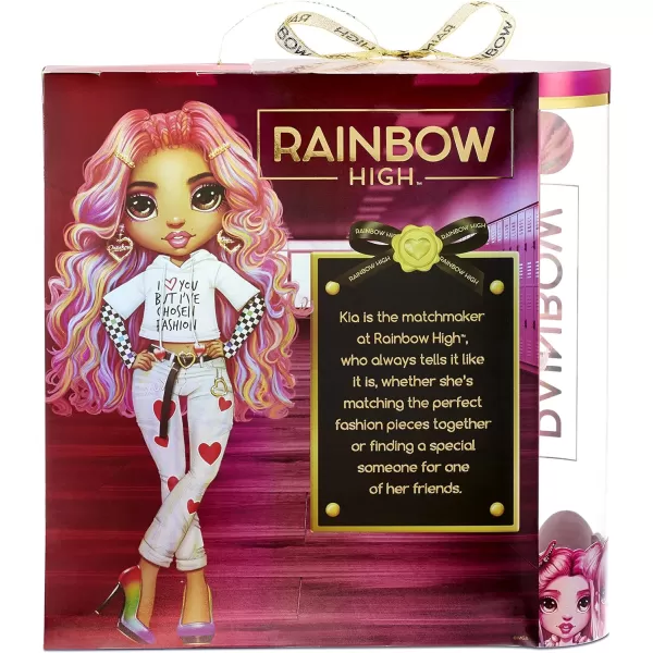 Rainbow High Kia Hart Fashion Doll with 2 Complete Mix &amp; Match Designer Outfits and Accessories, Fully Posable, Toys for Kids &amp; Gift for Collectors, Great Gift for Ages 6-12+ Years Multicolor
