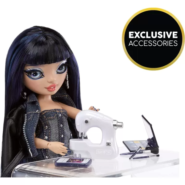 Rainbow High Kim- Denim Blue Fashion Doll. Fashionable Outfit &amp; 10+ Colorful Play Accessories. Great Gift for Kids 4-12 Years Old and Collectors.
