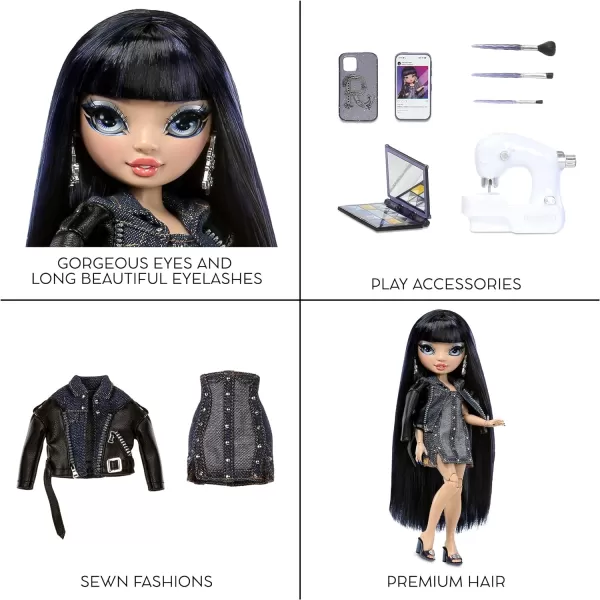 Rainbow High Kim- Denim Blue Fashion Doll. Fashionable Outfit &amp; 10+ Colorful Play Accessories. Great Gift for Kids 4-12 Years Old and Collectors.