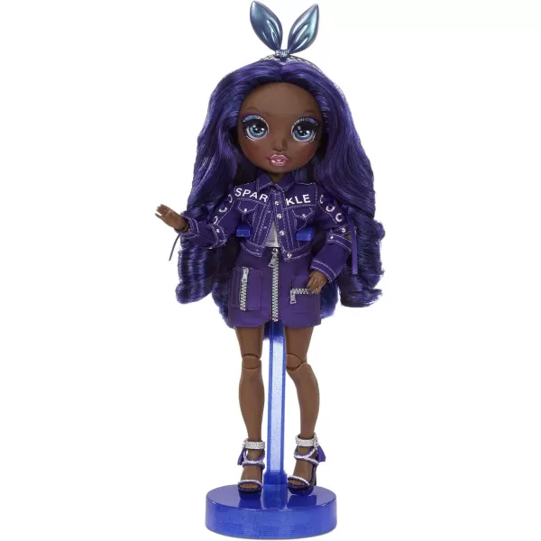 Rainbow High Krystal Bailey – Indigo  Fashion Doll with 2 Outfits to Mix &amp; Match and Doll Accessories, Great Gift and Toy for Kids 6-12 Years Old Fashion Doll with 2 Outfits to Mix &amp; Match and Doll Accessories, Great Gift and Toy for Kids 6-12 Years Old)