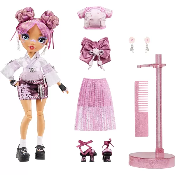 Rainbow High Lila Yamamoto- Mauve Purple Fashion Doll. 2 Designer Outfits to Mix &amp; Match with Accessories, Great Gift for Kids 6-12 Years Old and Collectors