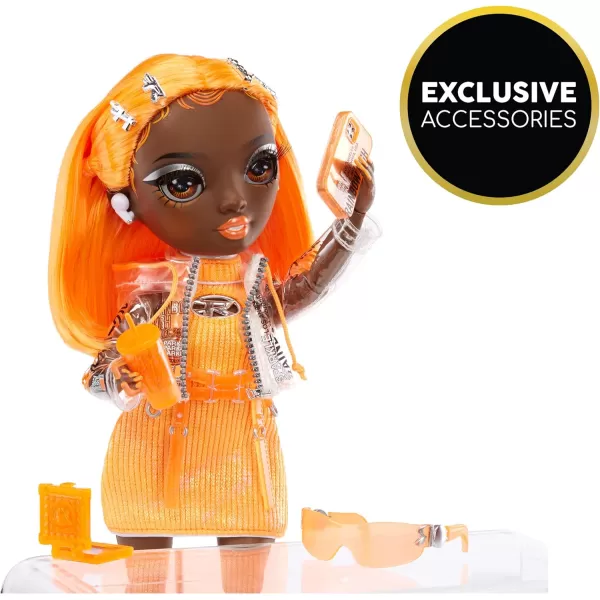 Rainbow High Michelle- Orange Fashion Doll. Fashionable Outfit &amp; 10+ Colorful Play Accessories. Great Gift for Kids 4-12 Years Old and Collectors.