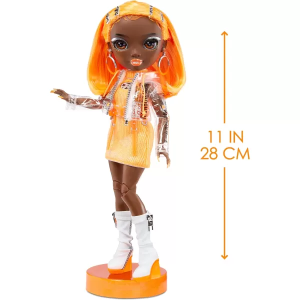 Rainbow High Michelle- Orange Fashion Doll. Fashionable Outfit &amp; 10+ Colorful Play Accessories. Great Gift for Kids 4-12 Years Old and Collectors.