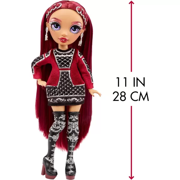 Rainbow High Mila Berrymore- Burgundy Red Fashion Doll. 2 Designer Outfits to Mix &amp; Match with Accessories, Great Gift for Kids 6-12 Years Old and Collectors-Multicolor