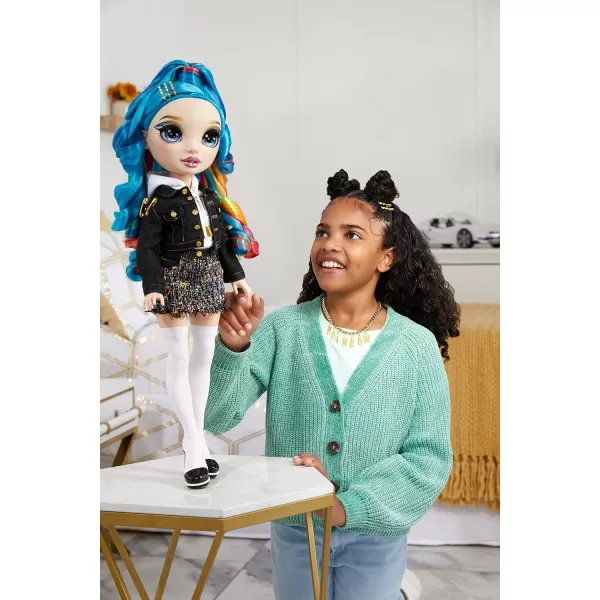 Rainbow High My Runway Friend, Amaya Raine New 24-inch Fashion Doll &amp; 25+ Accessories, Special Edition Rainbow Hair Poseable, Gift for Kids and Collectors, Toys for Kids Ages 6 7 8+ to 12 Years Old, Multicolor