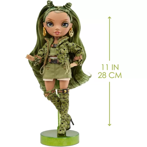 Rainbow High Olivia- Camo Green Fashion Doll. Fashionable Outfit &amp; 10+ Colorful Play Accessories. Great Gift for Kids 4-12 Years Old and Collectors.