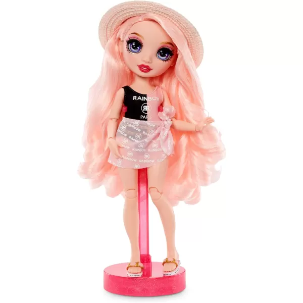 Rainbow High Pacific Coast Bella Parker- Pink Fashion Doll with 2 Designer Outfits, Pool Accessories Playset, Interchangeable Legs, Toys for Kids, Great Gift for Ages 6-12+ Years