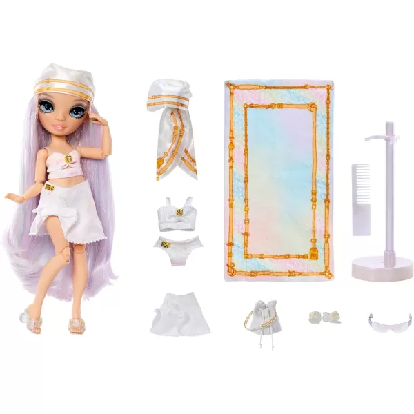 Rainbow High Pacific Coast Margot De Perla- Opal  Fashion Doll with 2 Designer Outfits, Pool Accessories Playset, Interchangeable Legs, Toys for Kids Fashion Doll with 2 Designer Outfits, Pool Accessories Playset, Interchangeable Legs, Toys for Kids)
