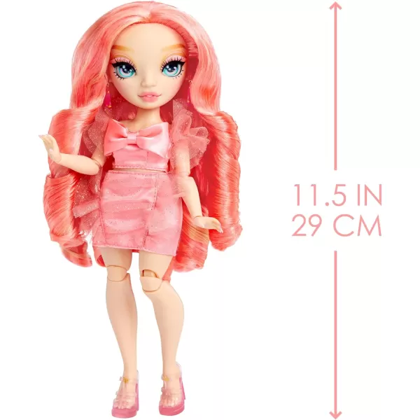 Rainbow High Pinkly - Pink Fashion Doll in Fashionable Outfit, with Glasses &amp; 10+ Colorful Play Accessories. Gift for Kids 4-12 Years and Collectors