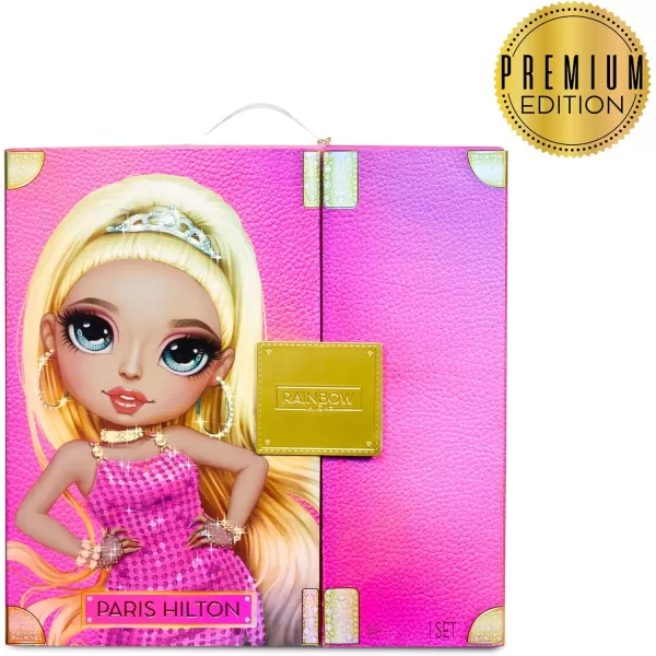 Rainbow High Premium Edition- Paris Hilton Collector Doll- 11 inch, 2022 Fashion Doll with Blond Hair, 2 Gorgeous Outfits to Mix &amp; Match and Premium Doll Accessories. Great Gift and Collectors!