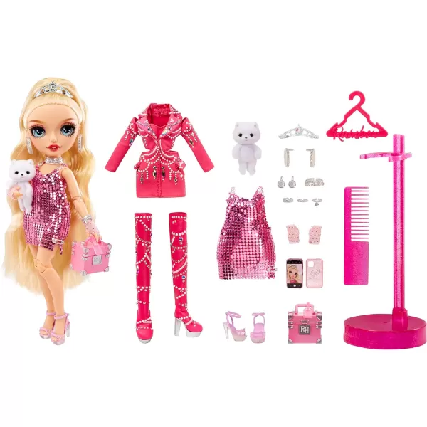 Rainbow High Premium Edition- Paris Hilton Collector Doll- 11 inch, 2022 Fashion Doll with Blond Hair, 2 Gorgeous Outfits to Mix &amp; Match and Premium Doll Accessories. Great Gift and Collectors!