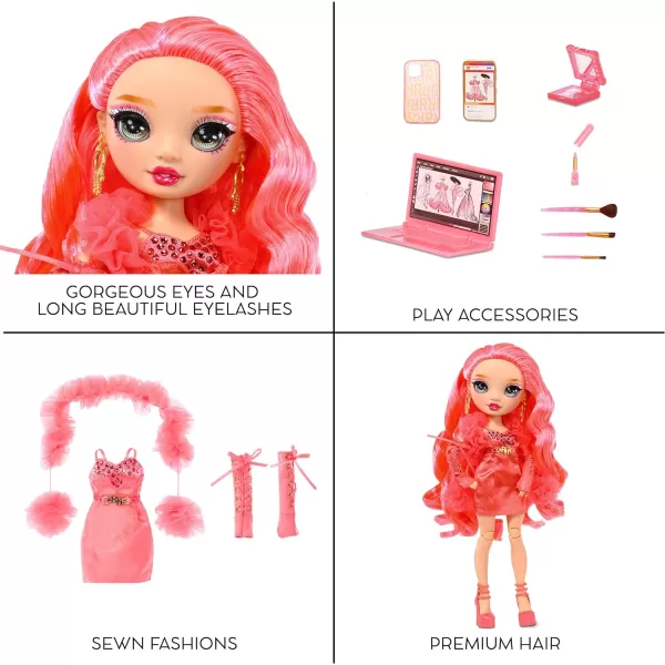 Rainbow High Priscilla- Pink Fashion Doll. Fashionable Outfit &amp; 10+ Colorful Play Accessories. Great Gift for Kids 4-12 Years Old and Collectors.