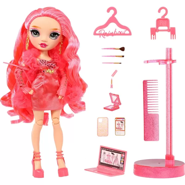 Rainbow High Priscilla- Pink Fashion Doll. Fashionable Outfit &amp; 10+ Colorful Play Accessories. Great Gift for Kids 4-12 Years Old and Collectors.