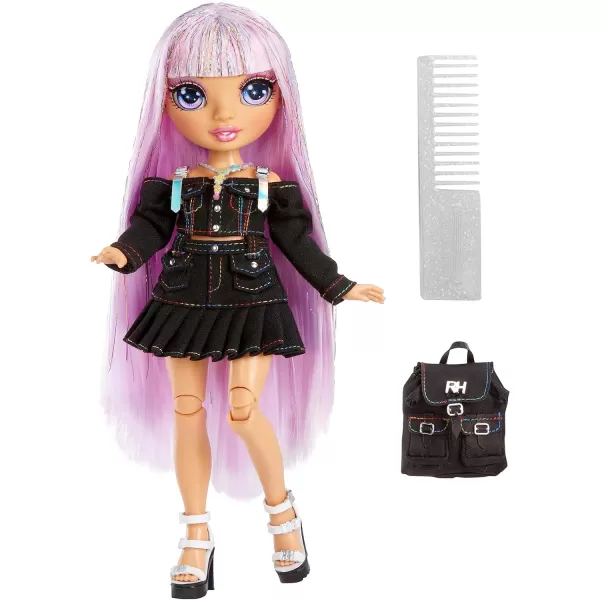 Rainbow High Rainbow Junior High Special Edition Avery Styles- 9" Rainbow Shimmer Hair Posable Fashion Doll with Accessories and Open/Close Soft Backpack. Great Toy Gift for Kids Ages 4-12.