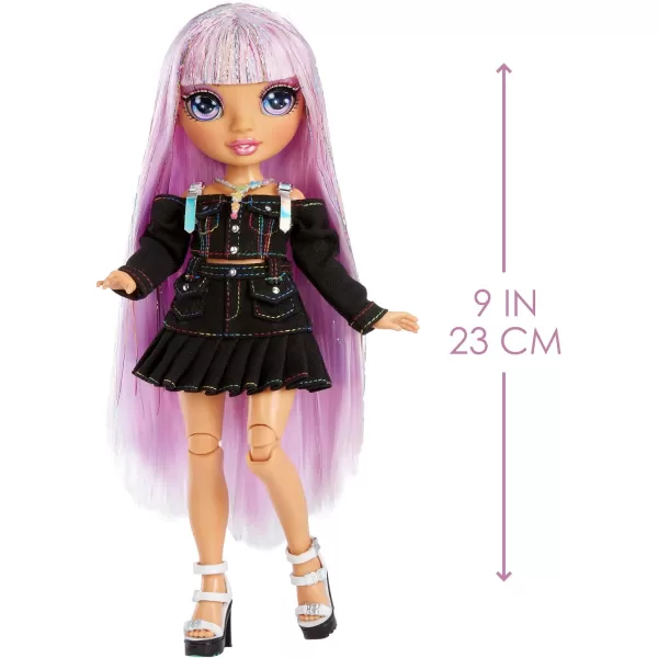 Rainbow High Rainbow Junior High Special Edition Avery Styles- 9" Rainbow Shimmer Hair Posable Fashion Doll with Accessories and Open/Close Soft Backpack. Great Toy Gift for Kids Ages 4-12.