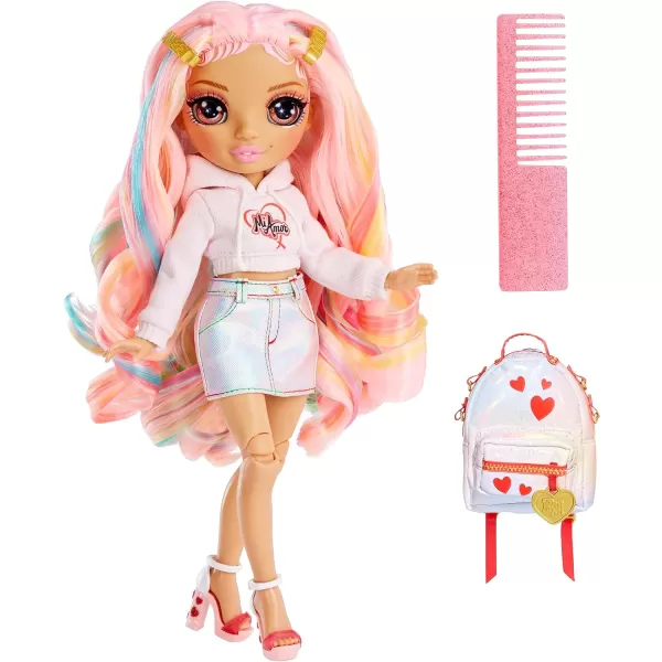Rainbow High Rainbow Junior High Special Edition Kia Hart - 9" Pink Posable Fashion Doll with Accessories and Open/Close Soft Backpack. Great Toy Gift for Kids Ages 4-12