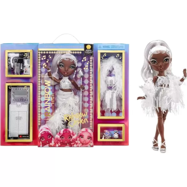 Rainbow High Rainbow Vision Rainbow Divas- Ayesha Sterling  Posable Fashion Doll with 2 Designer Outfits to Mix &amp; Match + Vanity Playset, Great Toy Gift for Kids 6-12 Years Old &amp; Collectors Posable Fashion Doll with 2 Designer Outfits to Mix &amp; Match + Vanity Playset, Great Toy Gift for Kids 6-12 Years Old &amp; Collectors)