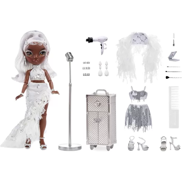 Rainbow High Rainbow Vision Rainbow Divas- Ayesha Sterling  Posable Fashion Doll with 2 Designer Outfits to Mix &amp; Match + Vanity Playset, Great Toy Gift for Kids 6-12 Years Old &amp; Collectors Posable Fashion Doll with 2 Designer Outfits to Mix &amp; Match + Vanity Playset, Great Toy Gift for Kids 6-12 Years Old &amp; Collectors)