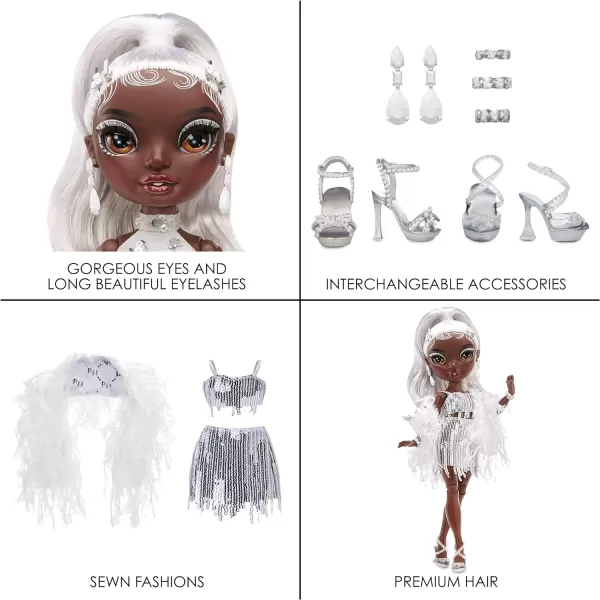 Rainbow High Rainbow Vision Rainbow Divas- Ayesha Sterling  Posable Fashion Doll with 2 Designer Outfits to Mix &amp; Match + Vanity Playset, Great Toy Gift for Kids 6-12 Years Old &amp; Collectors Posable Fashion Doll with 2 Designer Outfits to Mix &amp; Match + Vanity Playset, Great Toy Gift for Kids 6-12 Years Old &amp; Collectors)