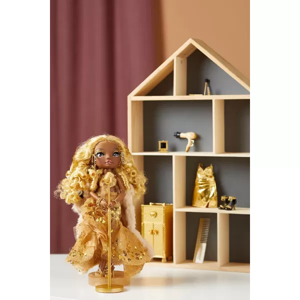 Rainbow High Rainbow Vision Rainbow Divas- Meline Luxe  Posable Fashion Doll with 2 Designer Outfits to Mix &amp; Match + Vanity Playset, Great Toy Gift for Kids 6-12 Years Old &amp; Collectors Posable Fashion Doll with 2 Designer Outfits to Mix &amp; Match + Vanity Playset, Great Toy Gift for Kids 6-12 Years Old &amp; Collectors)