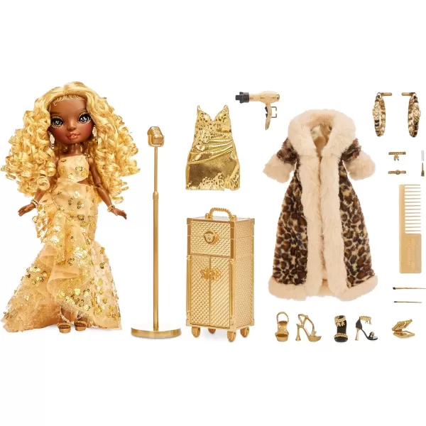 Rainbow High Rainbow Vision Rainbow Divas- Meline Luxe  Posable Fashion Doll with 2 Designer Outfits to Mix &amp; Match + Vanity Playset, Great Toy Gift for Kids 6-12 Years Old &amp; Collectors Posable Fashion Doll with 2 Designer Outfits to Mix &amp; Match + Vanity Playset, Great Toy Gift for Kids 6-12 Years Old &amp; Collectors)