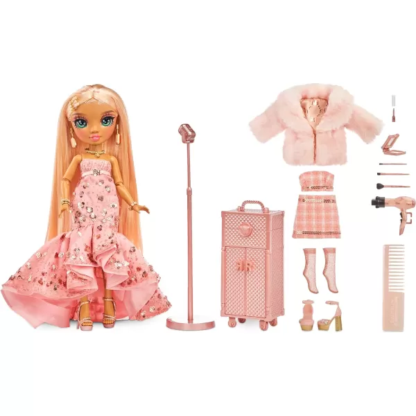 Rainbow High Rainbow Vision Rainbow Divas- Sabrina St. Cloud  Posable Fashion Doll w/ 2 Designer Outfits Mix &amp; Match+Vanity Playset, Great Toy Gifts Kids 6-12 Years Old &amp; Collectors Posable Fashion Doll w/ 2 Designer Outfits Mix &amp; Match+Vanity Playset, Great Toy Gifts Kids 6-12 Years Old &amp; Collectors)