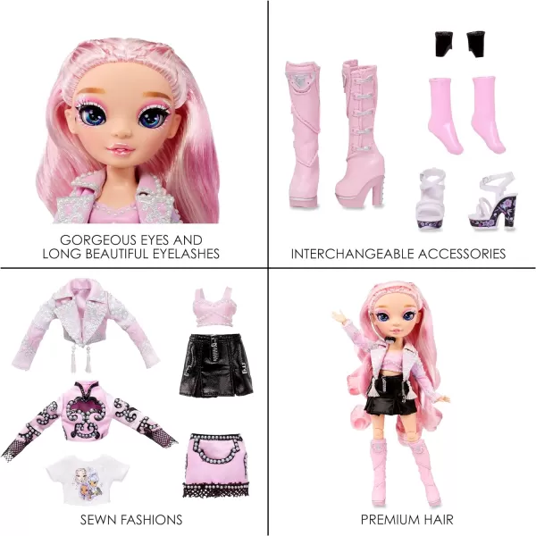 Rainbow High Rainbow Vision Royal Three K-Pop- Minnie Choi Posable Fashion Doll w/2 Designer Outfits to Mix &amp; Match w/Microphone Headset &amp; Band Merch, Great Toy Gift Kids 6-12 Years Old &amp; Collectors