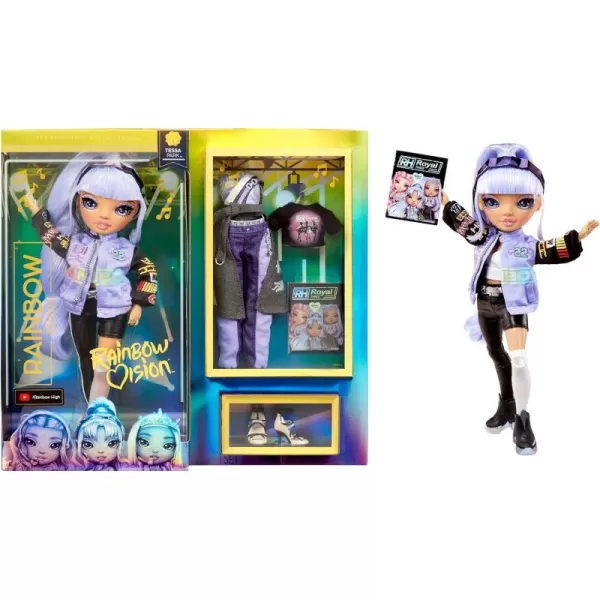 Rainbow High Rainbow Vision Royal Three K-Pop- Tessa Park Posable Fashion Doll w/2 Designer Outfits to Mix &amp; Match w/Microphone Headset &amp; Band Merch, Great Toy Gifts Kids 6-12 Years Old &amp; Collectors
