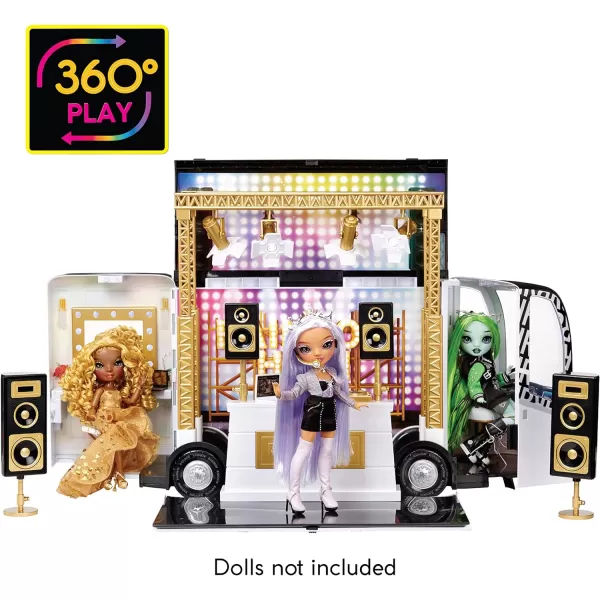 Rainbow High Rainbow Vision World Tour Bus &amp; Stage. 4-in-1 Light-Up Play Deluxe Toy Playset Including DJ Booth and Accessories for 360 Degrees Play, Great Gift for Kids 6-12 Years Old &amp; Collectors