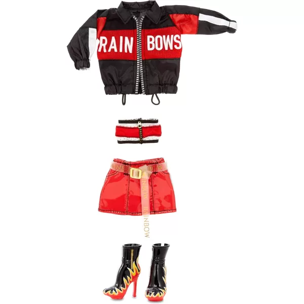 Rainbow High Ruby Anderson - Red Clothes Fashion Doll with 2 Complete Mix &amp; Match Outfits and Accessories, Toys for Kids 6 to 12 Years Old