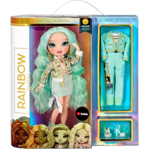 Rainbow High Series 3 Daphne Minton Fashion Doll – Mint  with 2 Designer Outfits to Mix &amp; Match with Accessories, Gift for Kids and Collectors, Toys for Kids Ages 6 7 8+ to 12 Years Old with 2 Designer Outfits to Mix &amp; Match with Accessories, Gift for Kids and Collectors, Toys for Kids Ages 6 7 8+ to 12 Years Old)