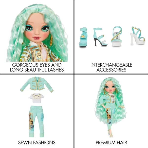 Rainbow High Series 3 Daphne Minton Fashion Doll – Mint  with 2 Designer Outfits to Mix &amp; Match with Accessories, Gift for Kids and Collectors, Toys for Kids Ages 6 7 8+ to 12 Years Old with 2 Designer Outfits to Mix &amp; Match with Accessories, Gift for Kids and Collectors, Toys for Kids Ages 6 7 8+ to 12 Years Old)