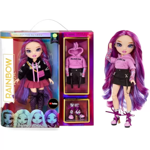 Rainbow High Series 3 EMI Vanda Fashion Doll – Orchid  with 2 Designer Outfits to Mix &amp; Match with Accessories, Gift for Kids and Collectors, Toys for Kids Ages 6 7 8+ to 12 Years Old with 2 Designer Outfits to Mix &amp; Match with Accessories, Gift for Kids and Collectors, Toys for Kids Ages 6 7 8+ to 12 Years Old)