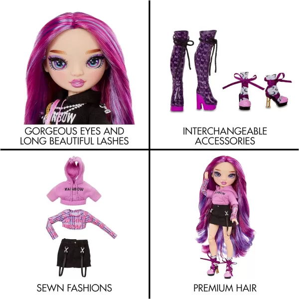 Rainbow High Series 3 EMI Vanda Fashion Doll – Orchid  with 2 Designer Outfits to Mix &amp; Match with Accessories, Gift for Kids and Collectors, Toys for Kids Ages 6 7 8+ to 12 Years Old with 2 Designer Outfits to Mix &amp; Match with Accessories, Gift for Kids and Collectors, Toys for Kids Ages 6 7 8+ to 12 Years Old)