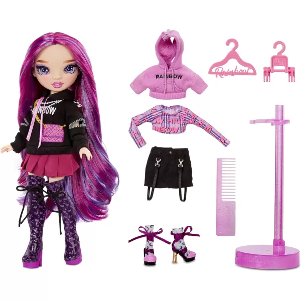 Rainbow High Series 3 EMI Vanda Fashion Doll – Orchid  with 2 Designer Outfits to Mix &amp; Match with Accessories, Gift for Kids and Collectors, Toys for Kids Ages 6 7 8+ to 12 Years Old with 2 Designer Outfits to Mix &amp; Match with Accessories, Gift for Kids and Collectors, Toys for Kids Ages 6 7 8+ to 12 Years Old)