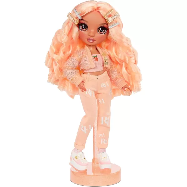 Rainbow High Series 3 Georgia Bloom Fashion Doll – Peach  with 2 Designer Outfits to Mix &amp; Match Accessories, Gift for Kids and Collectors, Toys for Kids Ages 6 7 8+ to 12 Years Old